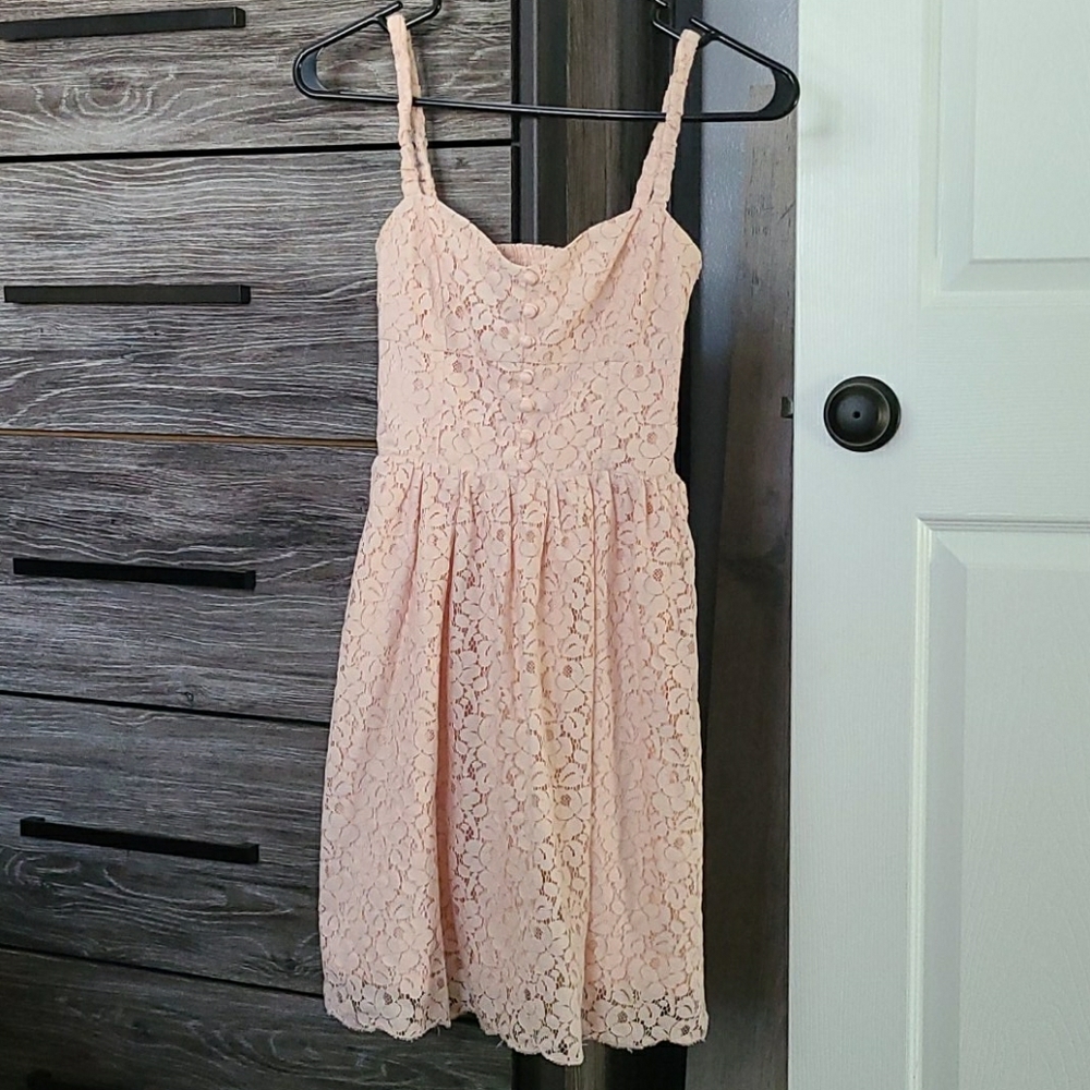Pink lacy dress
